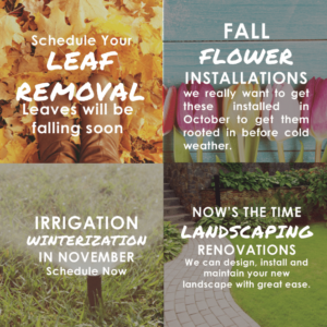 Fall schedule Turf Managers
