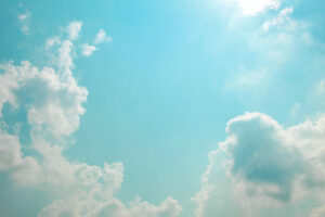clear sky with clouds